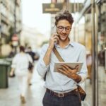 young businessman in the city