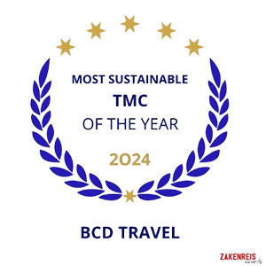 Prêmio TMC Sustentável do Ano 2024 BCD Travel