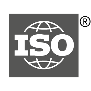 ISO logo with registered trademark symbol