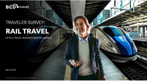 Traveler survey cover: rail travel research report.